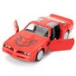 1:36 Pontiac Firebird Trans Am Toy Car, Diecast Pull Back Model Car, Doors Open, Collection Kids Toy For Aged 3 And Up, Gift Red