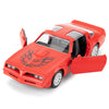 RMZ City 1:36 Pontiac Firebird Trans Am Diecast Toy Car, Red, Pull Back, Doors Open, 4.8×1.9×1.5 inches, Kids Gift