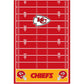 Kansas City Chiefs All Over Print Plastic Table Cover - 54 x 96 (1 Pc.) - Vibrant Design & Durable Plastic Material - Perfect fo