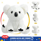 Glow Guards Musical Light Up White Koala Stuffed Animal Led Singing Wildlife Soft Plush Toy With Night Lights Lullabies Birthday