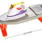 Powertrc Pretend Laundry Play Set Toy For Toddlers, Ironing Board Toy Set With Realistic Light & Sound Iron, Dryer, Hanger For K