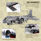 MEOA Xingbao AC130 Aerial Gunboat Building Blocks Set, 64.5x55.5x20CM, Gray, ABS Material, Model 06023, Educational WWII Toy