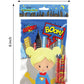Tiny Mills Superhero Coloring Books for Kids - 12 Books and 48 Crayons Party Favors, Prizes, Favor Bag Filler, Party Supplies