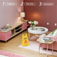 Garneck 10 Pcs Miniature Wet Floor Warning Signs Plastic Yellow Warning Sign Mini Slippery Warning Decorations For Dollhouse Rol
