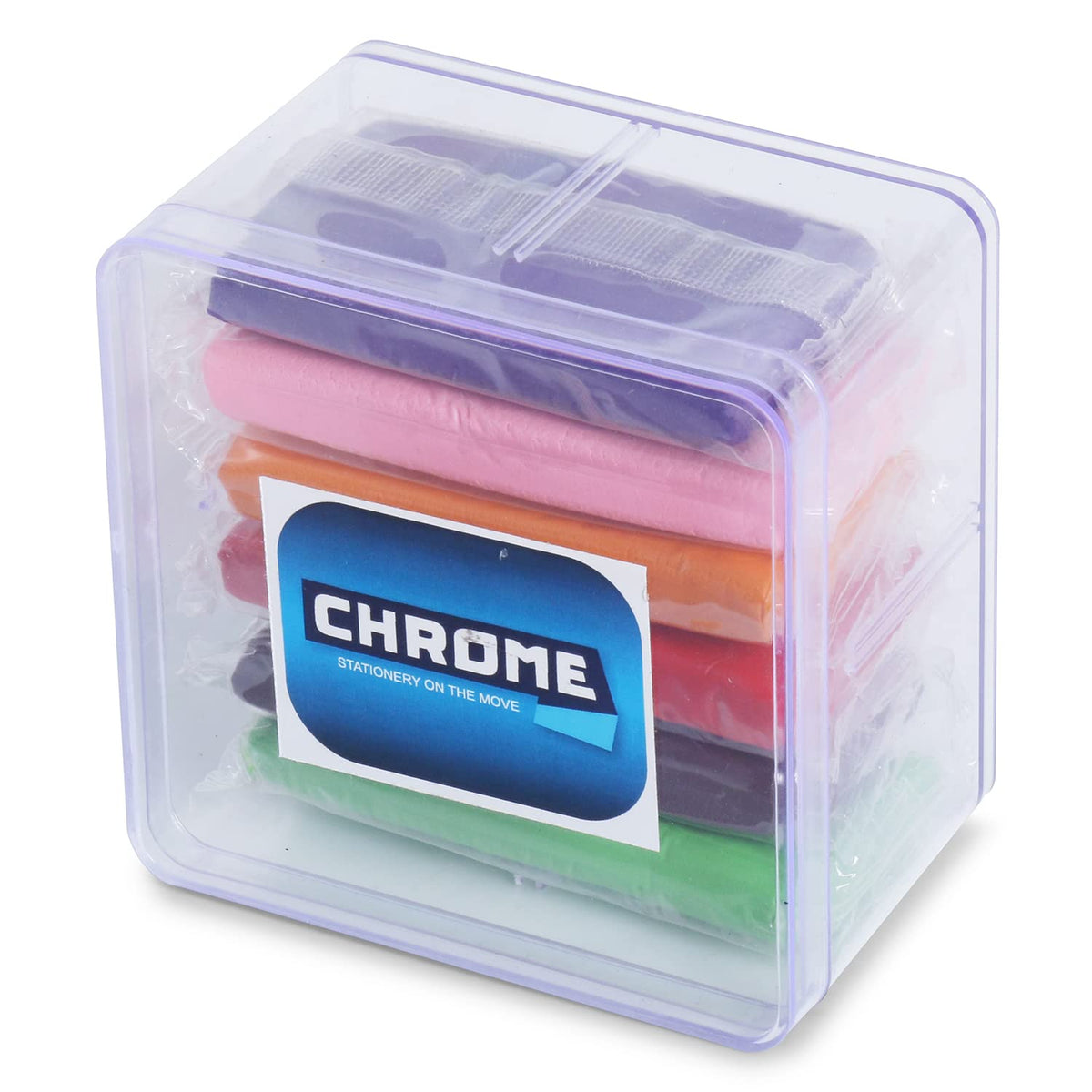 Chrome Modelling Clay (Assorted 6 Colours)