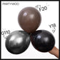 Partywoo Black Balloons, 100 Pcs Black Balloons Different Sizes Pack Of 36 Inch 18 Inch 12 Inch 10 Inch 5 Inch For Balloon Garland As Birthday Decorations, Wedding Decorations, Party Decorations