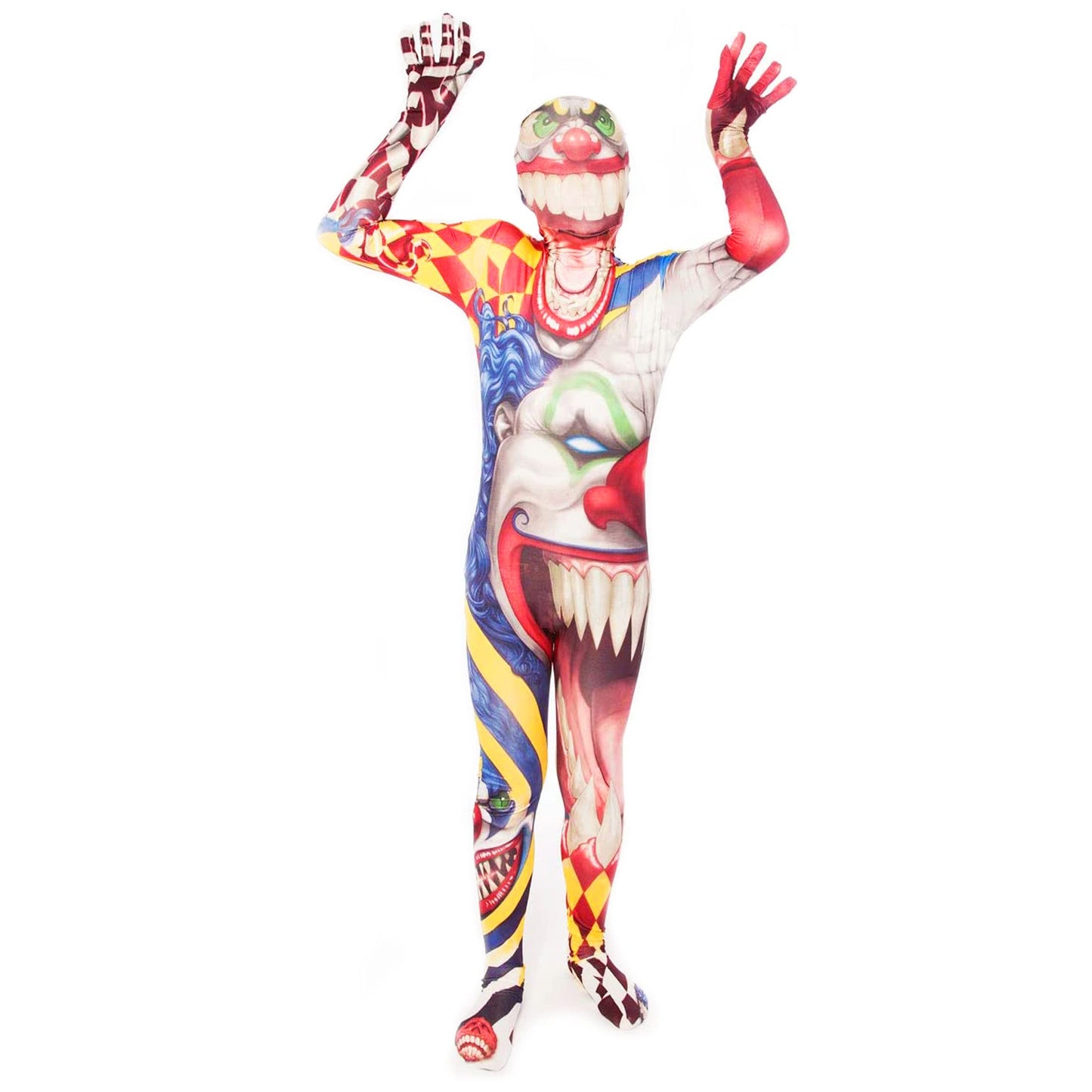 Morphsuits Kids Scary Clown Costume For Boys, Killer Clown Costume For Kids Boys, Scary Clown Halloween Costumes, Boys Scary Clown Costume, Large