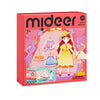 Mideer Paper Doll Kits, Reuseable Dress Up Paper Doll with Storage Box, DIY Dress Up Games for Girls Ages 4-7, Kids Fashion Desi