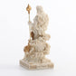 Veronese Design Poseidon Figurine - 3 3/8 Inch Resin Miniature, White Gold Finish, Multicolor, Model WU77443AA