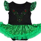 HOIZOSG Baby Girls Anna Princess Costume Halloween Christmas Party Outfits Birthday Romper Tutu Dress w/Headband Shoes Green XL