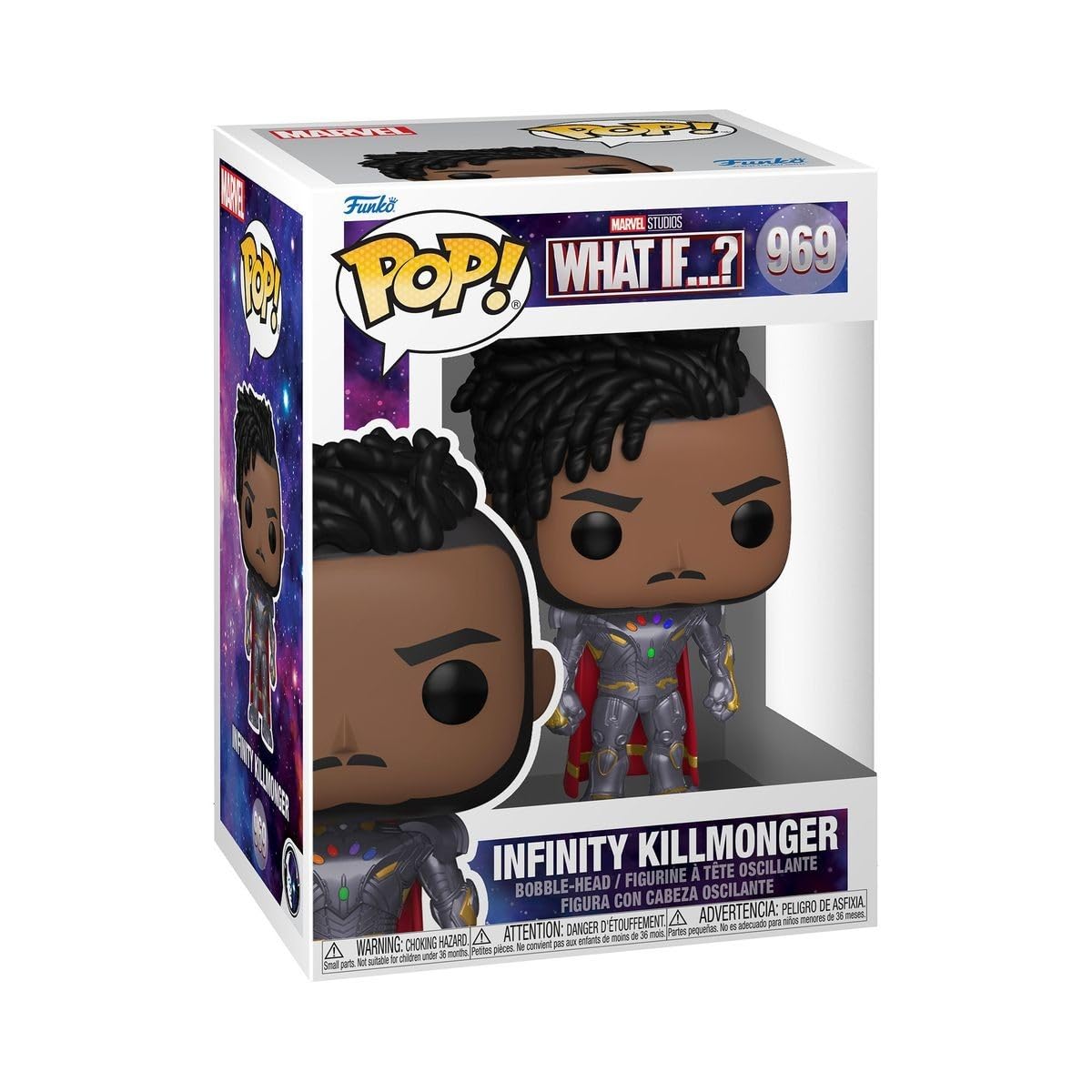 Funko Pop Marvel: What If? - Infinity Killmonger,Multicolor