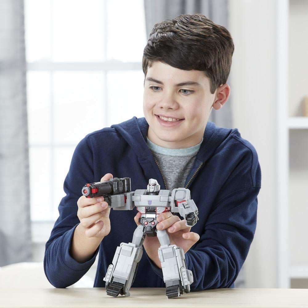 Transformers Toys Cyberverse Action Attackers Ultimate Class Megatron Action Figure - Repeatable Fusion Mega Shot Action Attack
