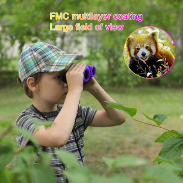 Vnvdflm Compact Binoculars For Kids Yard Toys,3-12 Year Old Girl, Best Gift For 4-10 Year Girls To Watching Birds, Toys For 3-12 Year Old Boys Exploring Nature(Purple)