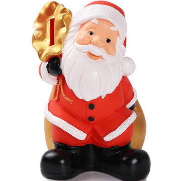 Christmas Piggy Bank, H&W Santa Claus Money Bank, Shatterproof Creative Coin Bank, Can Store 1000 Coins