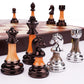 15'' Metal Chess Sets For Adults Kids With Zinc Alloy + Acrylic Chess Pieces & Portable Folding Wooden Chess Board Travel Chess