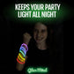 200 Ultra Bright Glow Sticks Bulk - Halloween Glow In The Dark Party Supplies Pack - 8' Glowsticks Party Favors With Bracelets And Necklaces