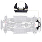 HobbyPark Brass Rear Bumper Mount Servo Mounting Bracket Stand Compatible with 1/10 Axial SCX10 III Upgrades JLU Wrangler