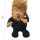 Pull My Finger Farting Donald Trump Plush Figure Doll -With Animated Hair-10.5 Inches Tall