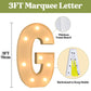 3Ft Marquee Light Up Letters, Large Marquee Letters G For Party Decorations, Big Baby Letters For Baby Shower Birthday Party Dec
