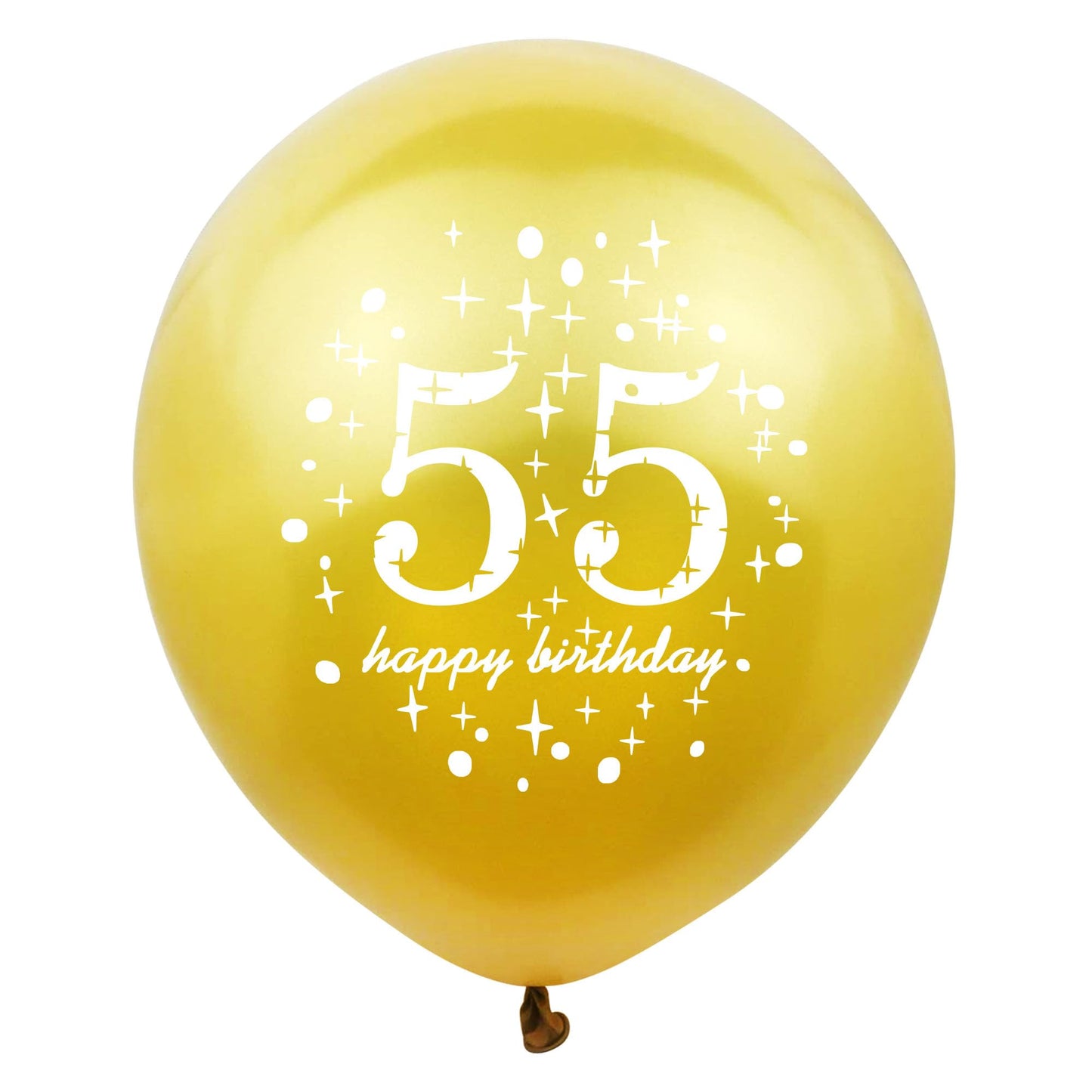 Shuntai 55Th Birthday Decorations For Men Women Black And Gold 55Th Birthday Balloons Latex Confetti Balloon 55 Years Old Annive
