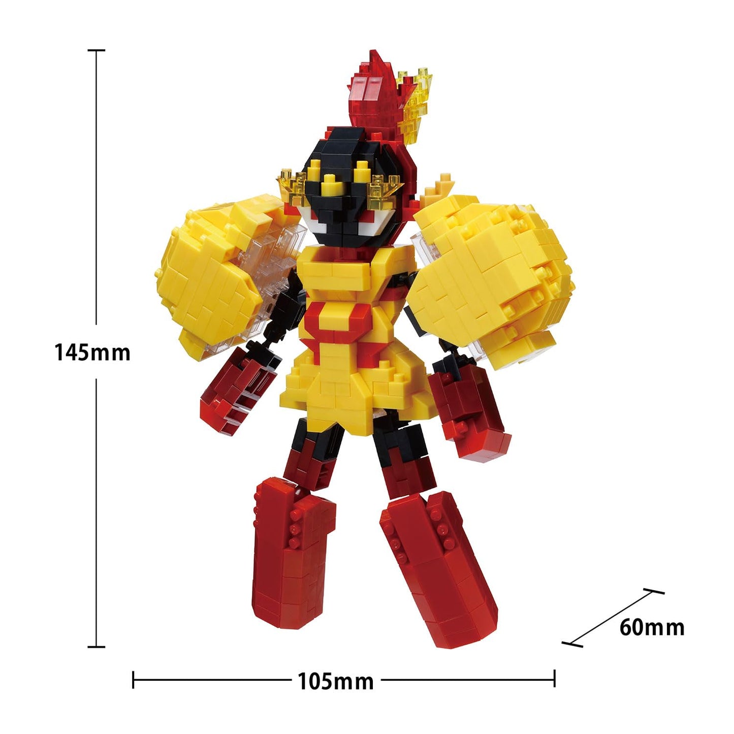 nanoblock Pokémon Armarouge Building Kit - 2.36" W x 4.13" L x 5.7" H - Plastic Model NBPM_R04