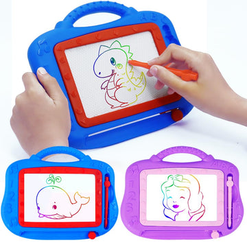 YI-YANG-AII Magnetic Drawing Board for Toddlers,2 Pack Travel Size Toddler Toys Color Sketch Graffiti Board and Erasable Sketchi
