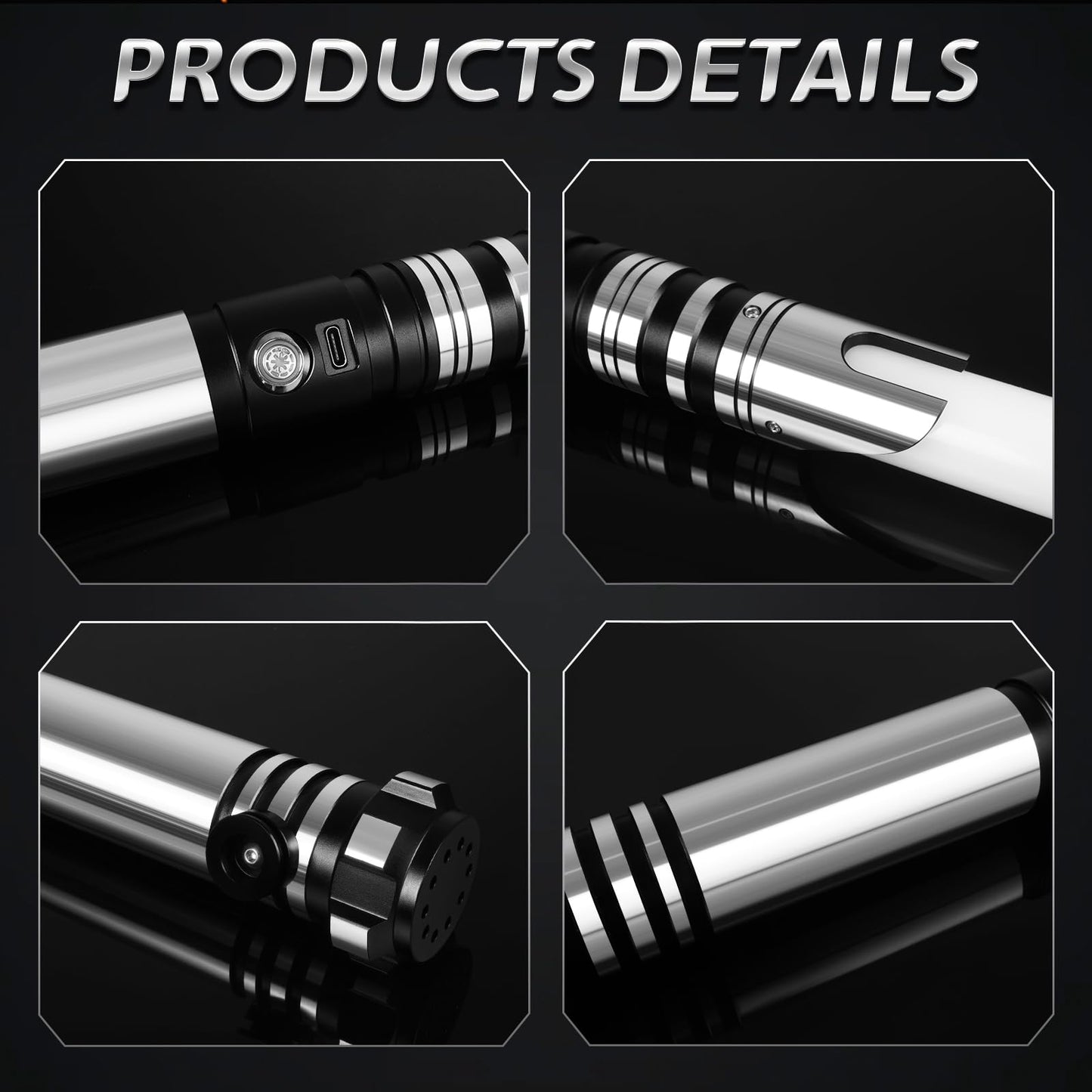 Smooth Swing Dueling Lightsaber, Infinite RGB 16 Colors Changeable Light Sabers with 16 Sound Fonts & Motion Control | Premium A