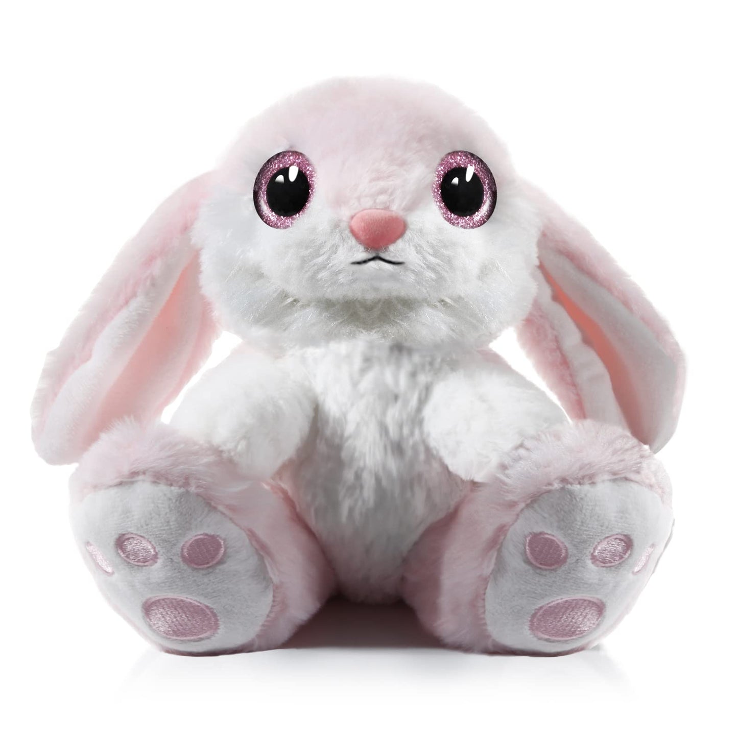 Nleio Easter Bunny Stuffed Animal, 8.5'' Bunny Plush Rabbit with Floppy Ears, Huggable and Washable, Baby Stuffed Animals for Gi