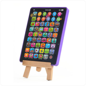 Vidhyapati Screen Free Educational Tablet Tab Toy for Kids | Tablet with Musical Counting, Transport, Alphabet, Rhymes, Camera |