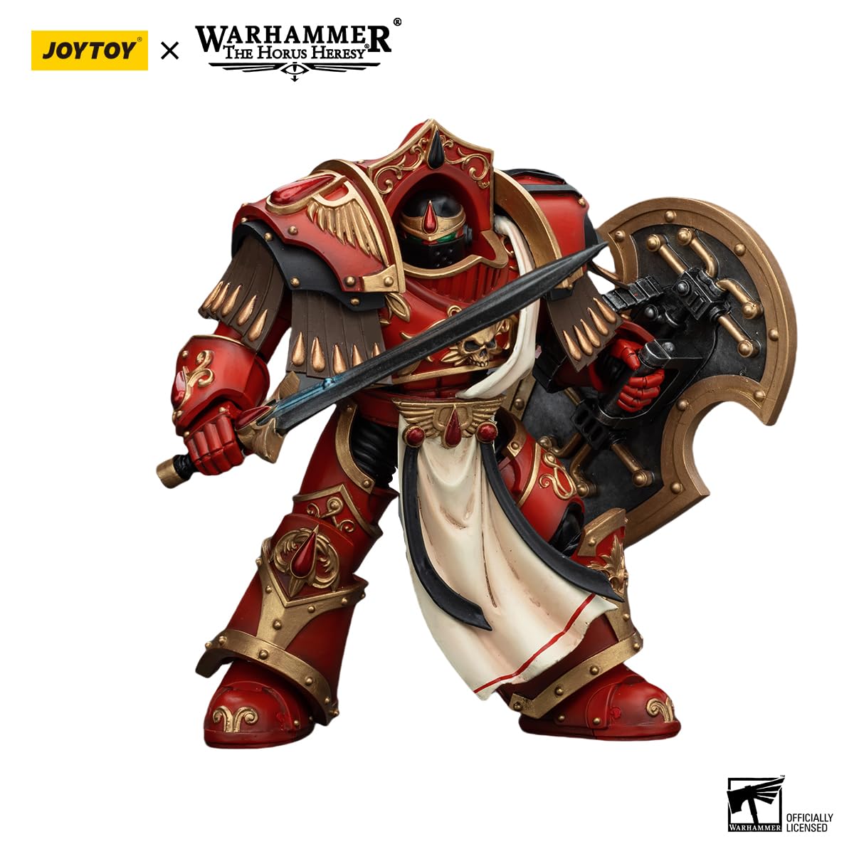 JOYTOY Warhammer The Horus Heresy Blood Angels Crimson Paladins Squad Crimson Paladin 2, 1:18 Scale Action Figure Mecha Joy Toy