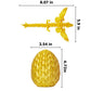 3D Printed Dragon,Articulated Winged Dragon,Crystal Dragon Surprise In Eggs, Dragon Fidget Toy For Birthday Gift (Gold)