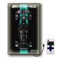 Car Wall Mount For Lego Mercedes Amg 42171, Display Wallboard With Led Lights For Car, Adult Collectibles Wall Mounted For Build