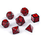 DnDnD Red D&D Game Dice,7 Die Polyhedral Metal Dice with Gift Metal Tin for RPG DND Dungeons and Dragons Dice Collector Board Ga