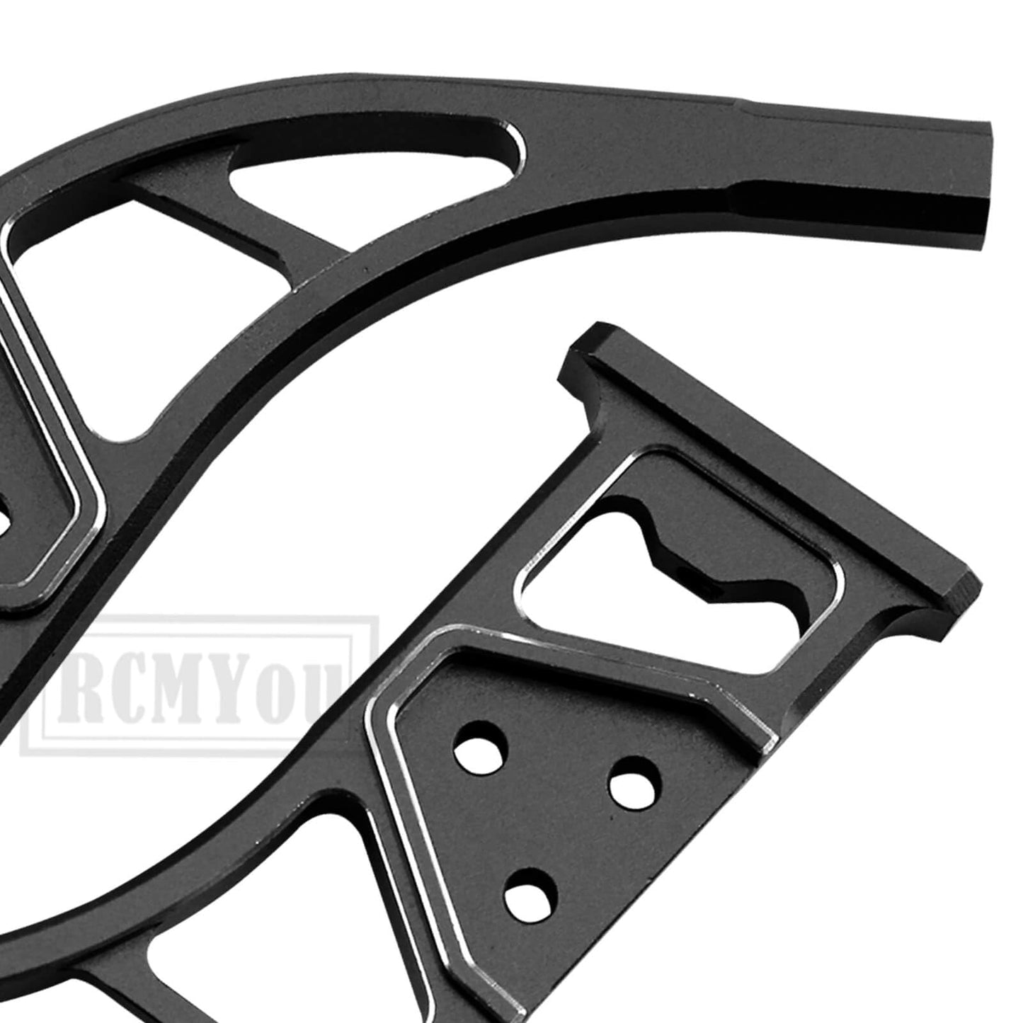 RCMYou Aluminum Rear Wing Mount Upgrades Part for ARRMA 1/7 Infraction 6S BLX Limitless,2PCS Alloy Rear Wing Body Mount Support
