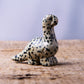 Nuzujx Hand Carved Gemstone Healing Crystal Dinosaur Figurine Collection Decor With Gift Box (Dalmatian Jasoer)