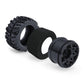 Surpass Hobby 1/10 Monster Truck Tires & Rims, 12mm Hex, Rubber, 2 Pack, Renzi Color