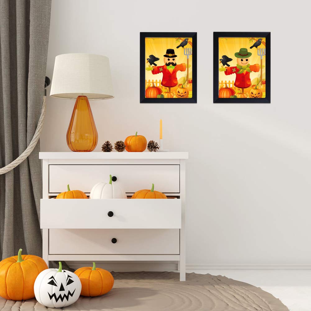 Facraft 24 Sheets Thanksgiving Crafts For Kids - Make A Scarecrow Stickers Fall Crafts For Kids Scarecrow Craft Kit With Cardboards For Thanksgiving Fall Autumn Game Party 8'X 11'