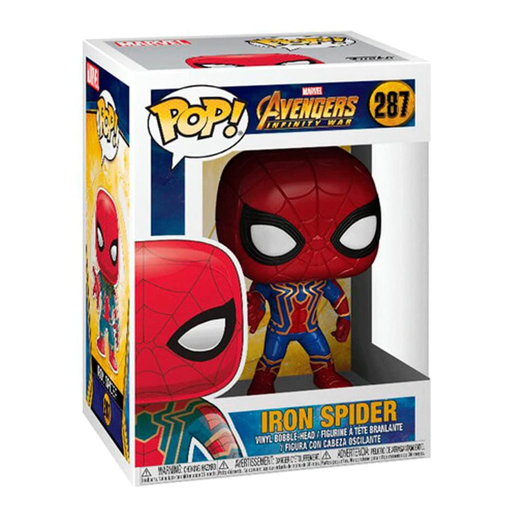 Funko POP! Iron Spider Figure - Marvel Avengers Infinity War - Multicolor - Standard Size - Vinyl - Model 26465