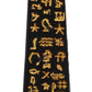 Ebros Egyptian Temple Of Ra Desert Obelisk With Hieroglyphs Statue 8' Tall Ancient Egypt Landmark Obelisks Pillar Tower Figurine (Black And Gold)