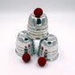 BrilliantMagic Magic Cups and Balls-Professional Performance Grade Polished Aluminum Cups and Knitted Balls Included