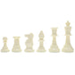 We Games Color Bright Plastic Staunton Tournament Chess Pieces With 3.75 In. King - Half Chess Set Of Chess Pieces Only, White