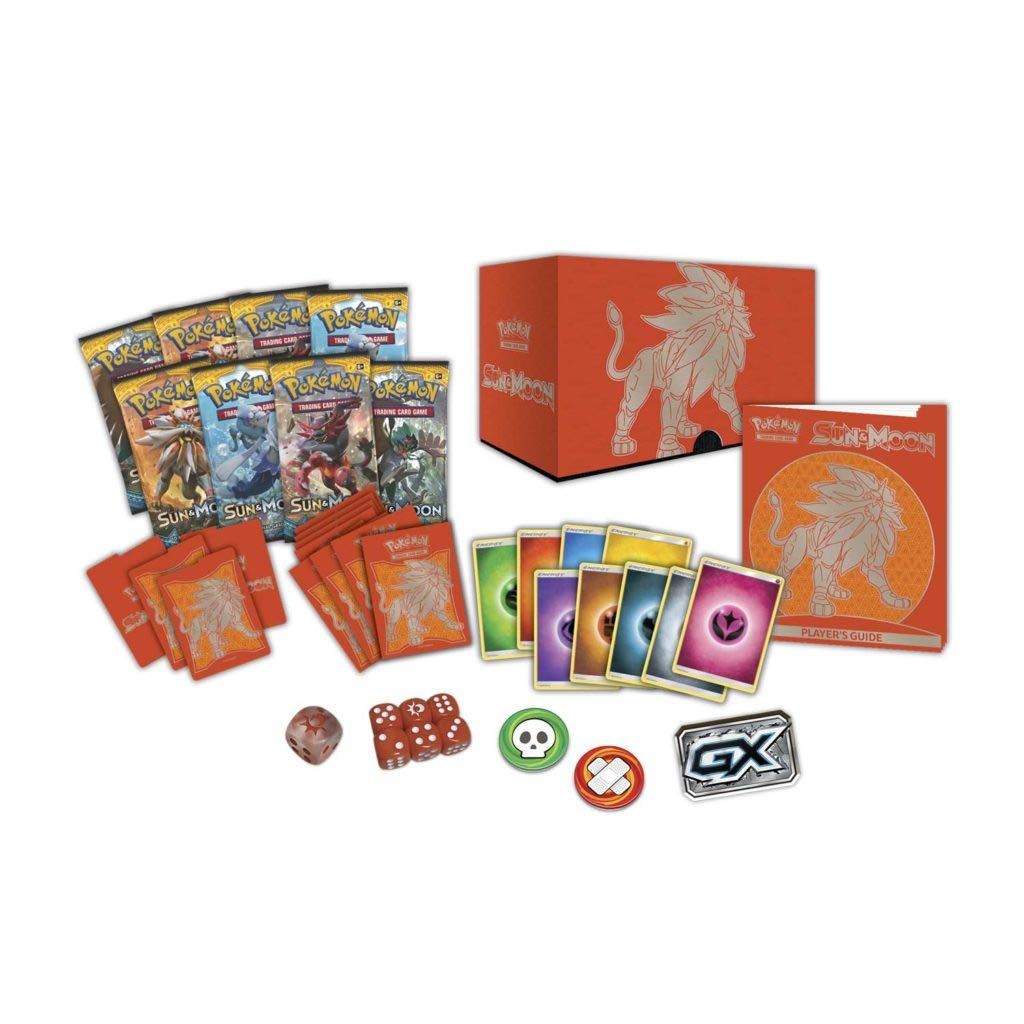 Pokemon TCG Elite Trainer Box - Sun & Moon (Solgaleo) - Multicolor, 7.38 x 3.44 x 6.5 inches, Cardboard, Model 728