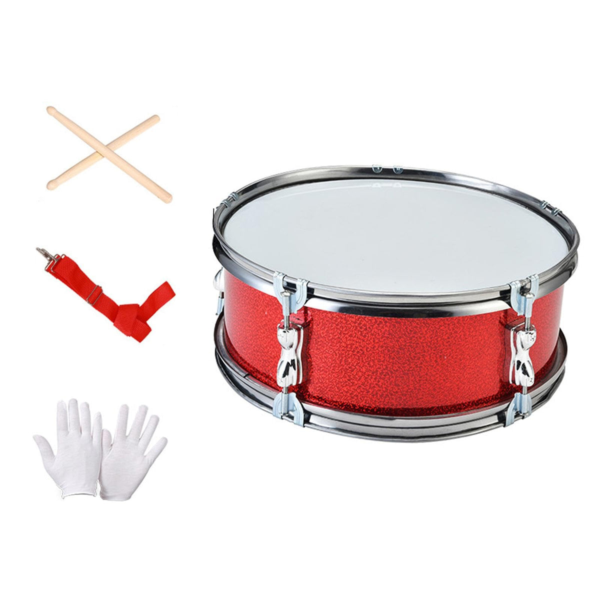 Enakshi (Label) Creations 13 Snare Drum Portable Percussion Instrument For Beginners Boys Girls Teensmusic Drums Musical Instr