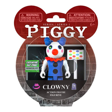 PIGGY Action Figure - Clowny Articulated Buildable Action Figure Toy  Series 1 Collectible