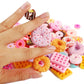 Nwfashion 112Pcs Miniature Decor Dessert Pastry Toy Food Cake Topper Scrapbooking Shoe Decoration Charms(Donuts)