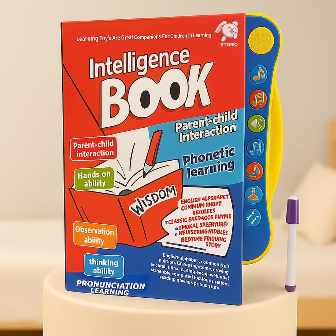 Vyana Treasure Educational Talking Sound Book For Kids  Learn Alphabets, Numbers, Shapes & Phonics | Interactive Book With Musi