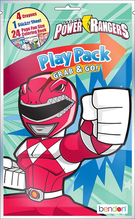 Power Rangers Coloring Book Super Set - 2 Activity Books & Stickers, Fun Power Rangers Designs