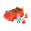 Peppa Pig PeppaS Family Red Car With Sound Effects, Includes 2 Figures, PeppaS Preschool Toy 3 Years And Up, Birthday Gift Toy