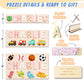 Ingifta Name Puzzle for Kids Personalized  Custom Baby Easter Gifts with Engraved Text on Back  Wooden Puzzle Toddlers Baby Boy Girl 1st Birthday for 1 Year Old