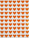 1/2 Inch (0.50) Heart Sticker Bulk Labels Sheets Diy Scrapbooking Stickers For Valentine'S Day, Stationery, Arts & Crafts 13Mm, 7560-Pack - (Orange) By Royal Green